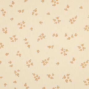 GOTS Ribjersey Losse bloemen | Poppy Fabrics &ndash; creme/reekalf, 