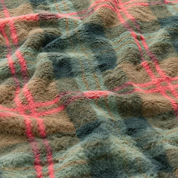 Nepbont grote ruiten – donkerbeige, image number 3