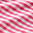 Ballonzijde Vichy-ruit – pink/wit, 