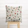 Decostof Half panama Kerstdecoratiemix – natuur/rood,  thumbnail number 9