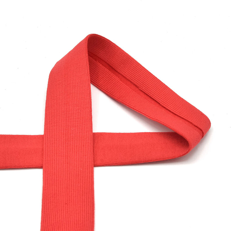 Biasband Katoenjersey [20 mm] – rood,  image number 1