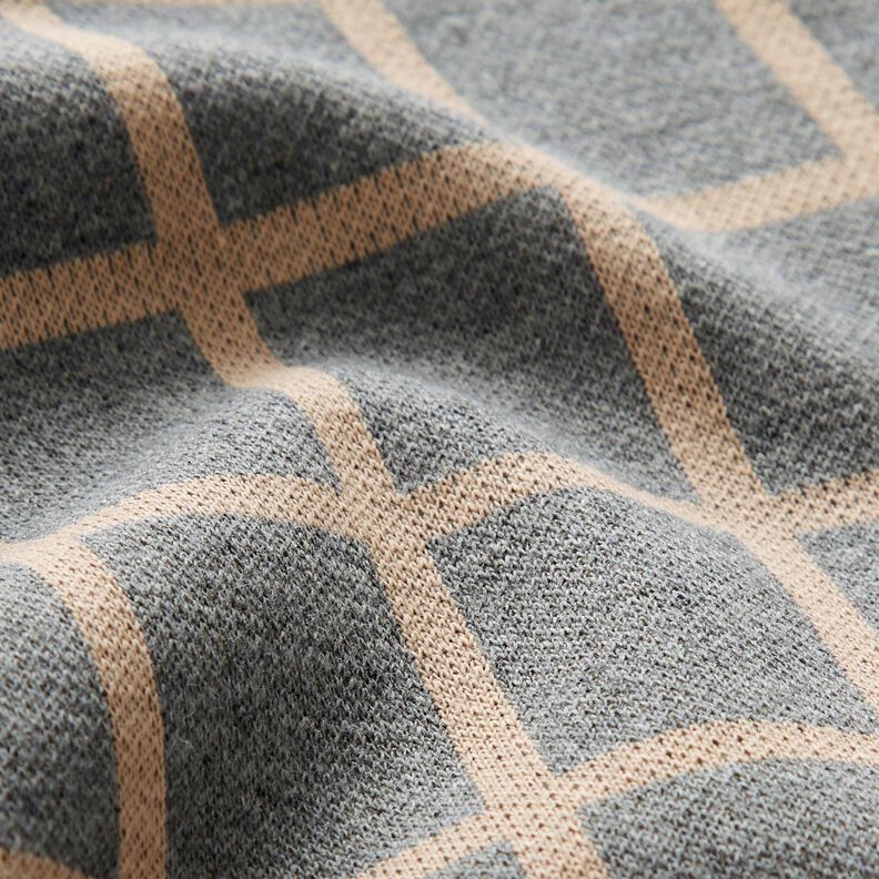 Romaniet jersey ruiten – grijs/beige,  image number 3