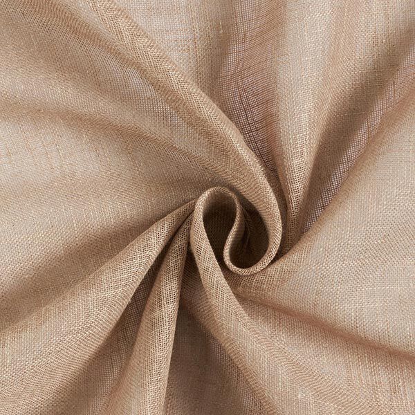 Gordijnstof voile linnenlook 300 cm – duingeel,  image number 1