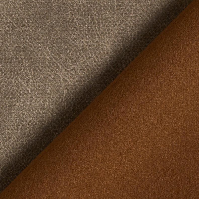 Bekledingsstof Fluweellook – donkertaupe, image number 3