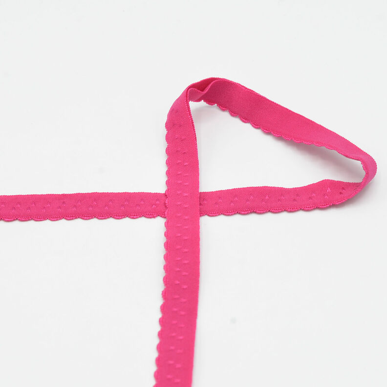 Elastisch boordband kant [20 mm] – intens roze,  image number 1