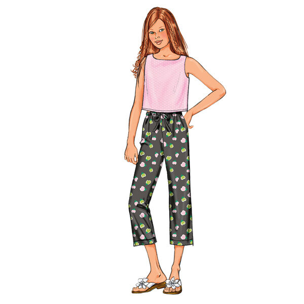 Meisjesjurk /broek, Butterick 3860|140 - 158, image number 3