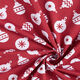 Katoenjersey kerstballen – karmijnrood,  thumbnail number 3