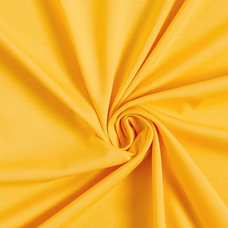 Katoenjersey medium effen – zonnegeel,  image number 1