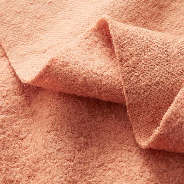 Mantelboucle effen – koraal, image number 3