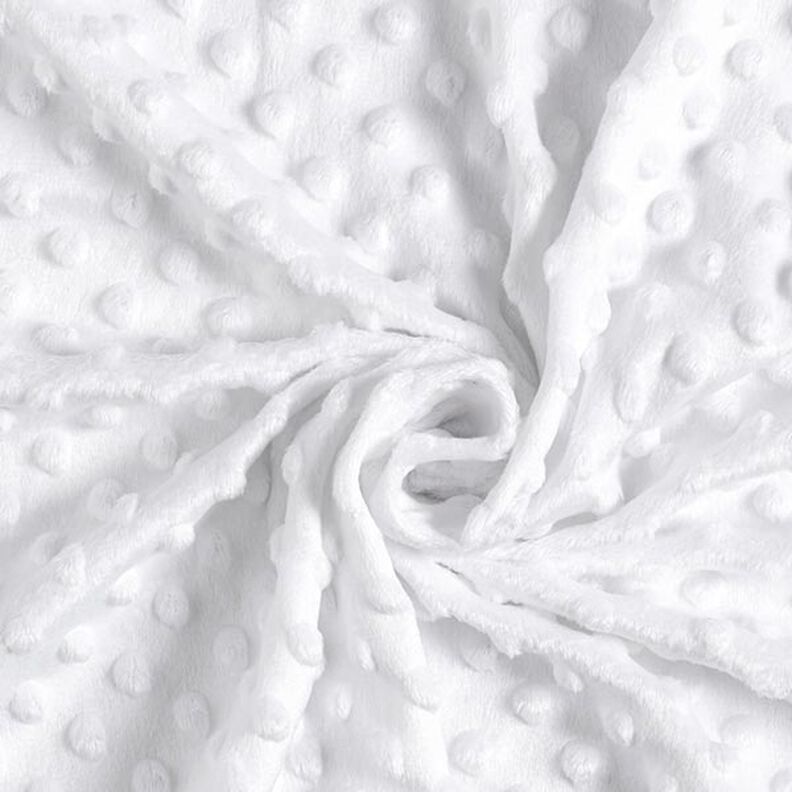 Gezellige fleece reliëfpunten – wit,  image number 3