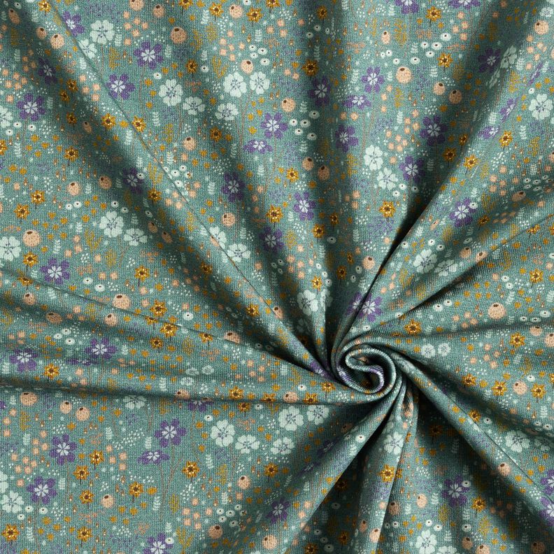 Katoenjersey Bosbloemenweide Digitaal printen &ndash; riet | Stofrestant 50cm,  image number 3