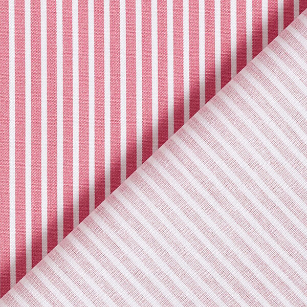 Katoenpopeline Strepen – roze/wit, image number 4