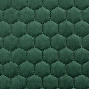 Bekledingsstof doorgestikte fluwelen honingraten – donkergroen, 