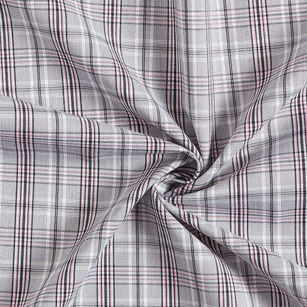 Overhemdenstof Viscosemix Ruitjespatroon – roze, image number 3