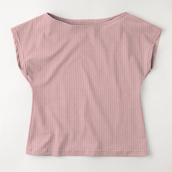Ribjersey effen – oudroze,  image number 7