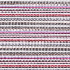 Ribgebreide horizontale strepen met glitter, 