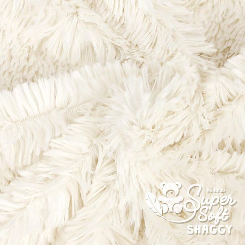 SHAGGY pluche [1 M X 0,75 M | Flor: 20 MM] - wolwit | Kullaloo,  image number 4