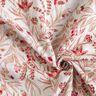 Mousseline/dubbel gehaakte stoffen folkloristische bloemen – natuur/rood,  thumbnail number 3