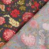 Viscosestof Paisley bloemen – anthraciet/vuurrood,  thumbnail number 4