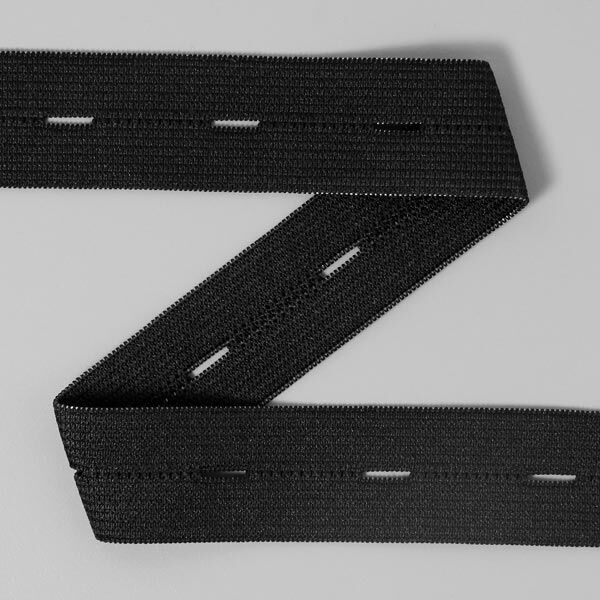 Knoopsgat-elastiek 580 – zwart | YKK,  image number 1