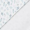 Katoenjersey delicate aquarel takken en bloemen Digitaal printen – ivoor/jeansblauw,  thumbnail number 4