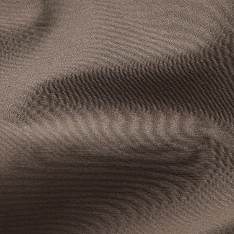 Katoenen stof stretch effen – zwartbruin,  image number 2