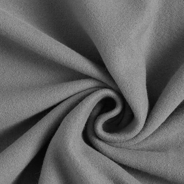 GOTS Katoenen fleece effen – leigrijs, image number 1