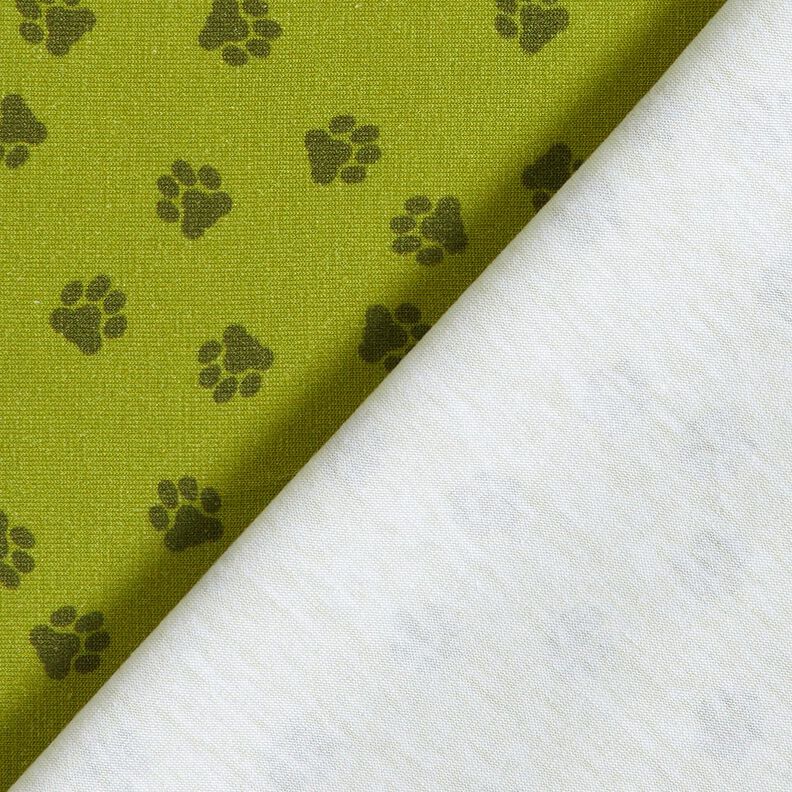 Katoenjersey Kattenpoten | Stoff&Liebe – licht kaki,  image number 4