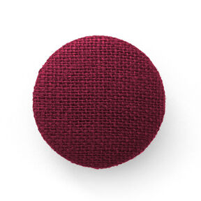 Beklede knoop, linnen medium – donkerrood, 