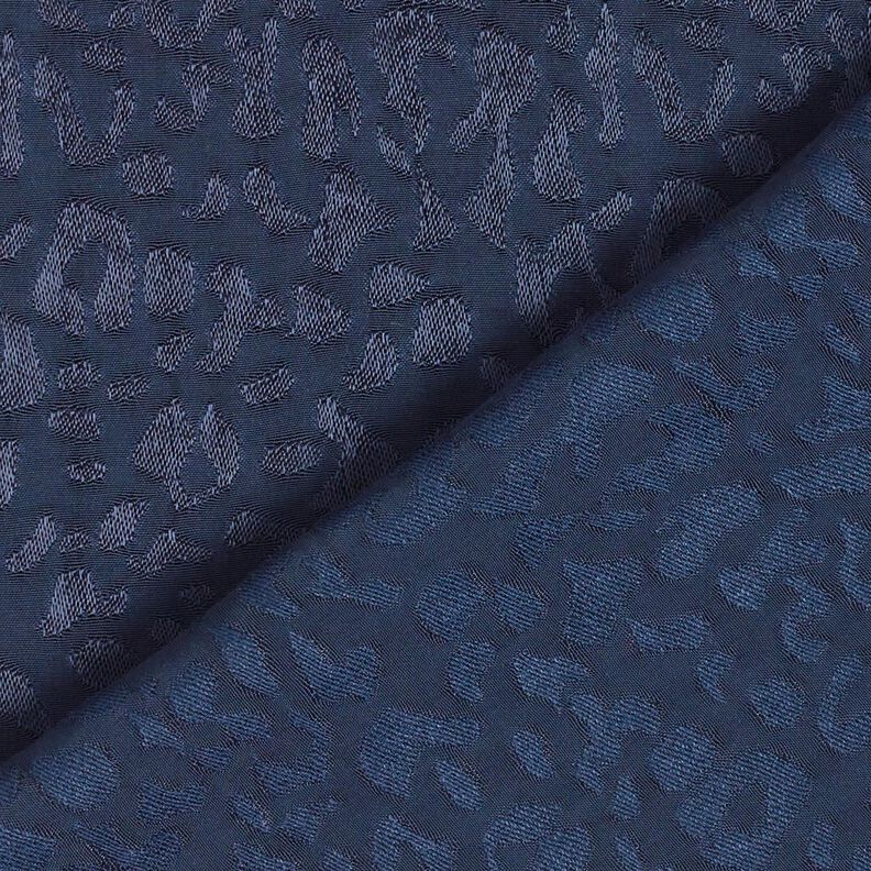 Viscosestof luipaardpatroon – nachtblauw,  image number 6