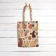 Decostof jacquard retro vormen gerecycled – donkerbruin/natuur,  thumbnail number 8