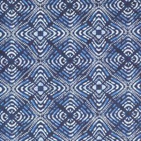 Decostof Canvas Batiktegels – indigo/wit, 