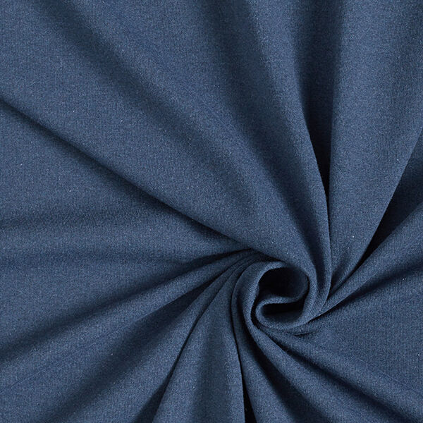 Gerecycleerde jersey-katoen-mix – jeansblauw, image number 1