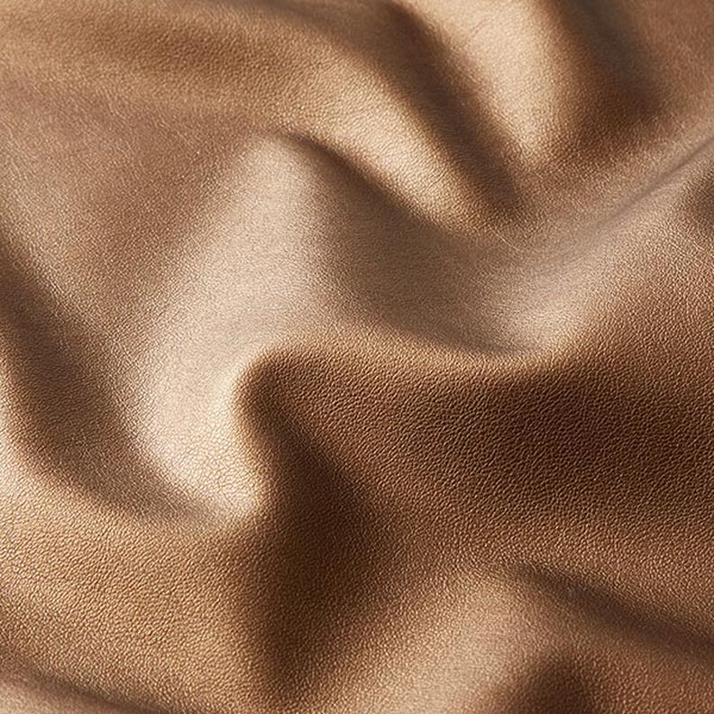 Imitatieleer glad stretch – brons,  image number 2