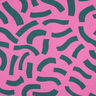 French Terry Playful | Nerida Hansen – pink/petroleum,  thumbnail number 1