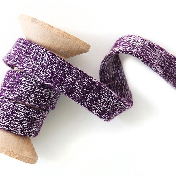 Bio hoodiekoord Cord Me Melange GOTS - lila | Albstoffe | Hamburger Liebe, image number 2