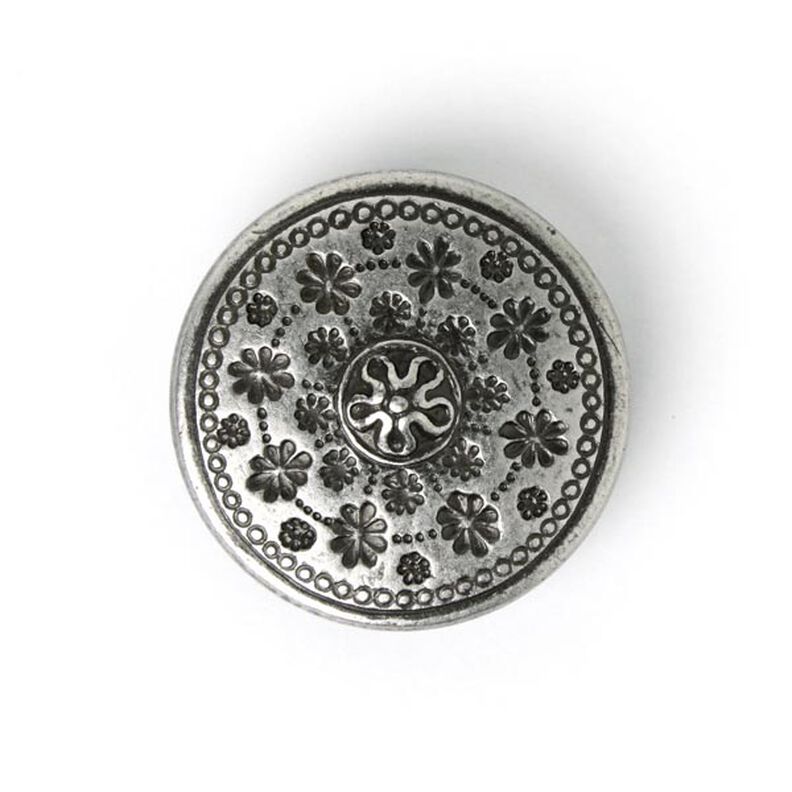Metalen knoop Fleur Rustiek 1,  image number 1
