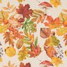 Decostof half panama herfstbladeren gerecycled – natuur,  thumbnail number 1