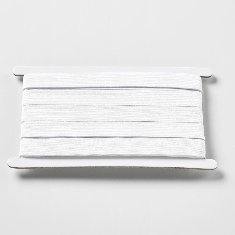 Gladde elastiekband [3 m | 15 mm] – wit,  image number 1