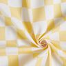 Katoenen stof Cretonne abstracte ruiten – wit/vanillegeel,  thumbnail number 3