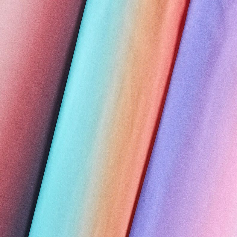 Katoenjersey Ombre | Glitzerpüppi – nachtblauw/licht bessen,  image number 6