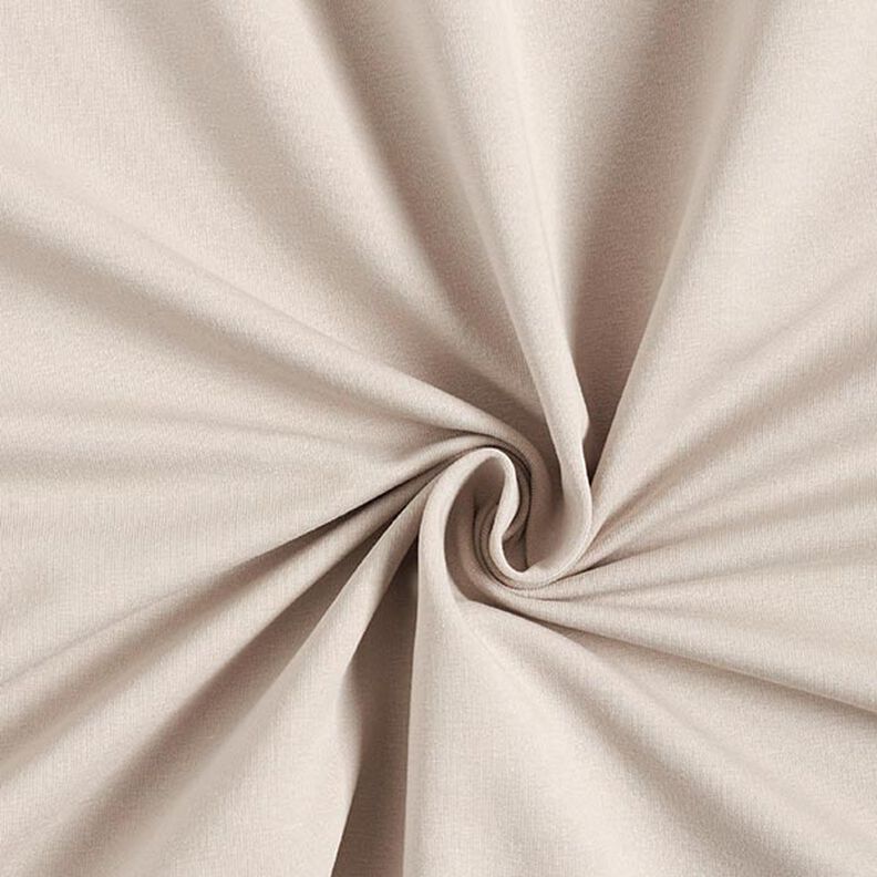 Lichte French Terry effen – natuur,  image number 1