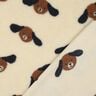 Teddy pluche Hondenkoppen | Poppy Fabrics – lichtbeige/zwartbruin,  thumbnail number 4