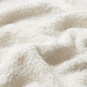 Nepbont Effen pluche – ecru, 