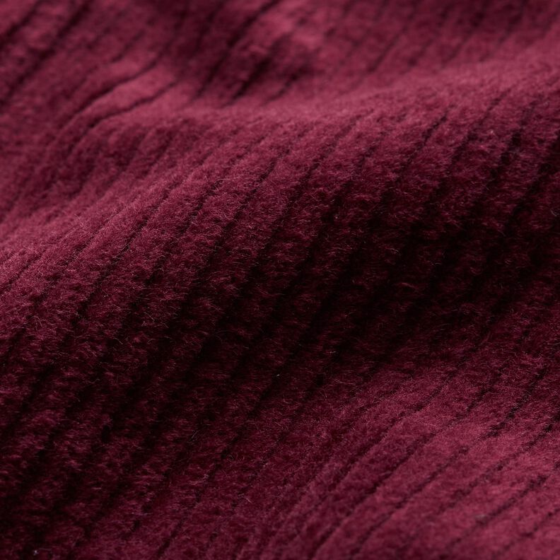 Brede rib stretch – bordeauxrood,  image number 2