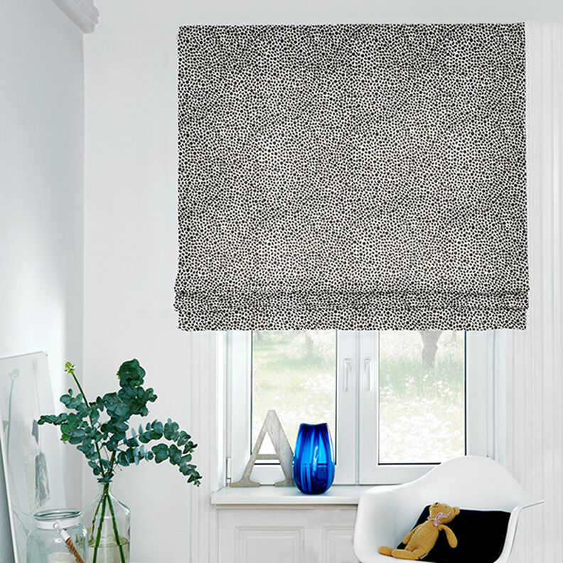 Decostof Half panama Luipaardprint – zwart/natuur,  image number 6
