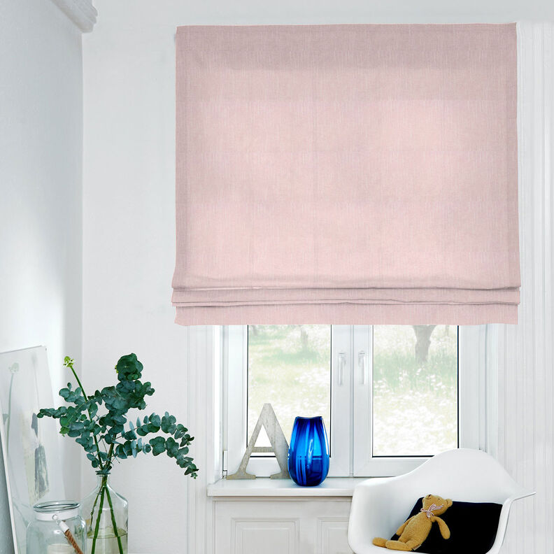 Decostof Half panama lichte structuur – roze/lichtbeige,  image number 6