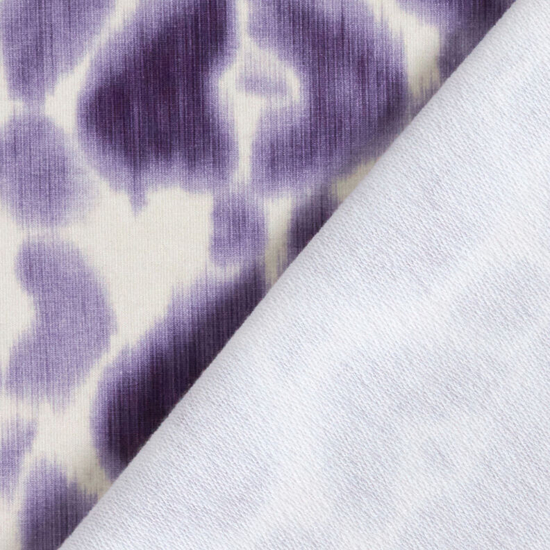 GOTS French Terry Batik luipaardpatroon | TCC x LOOKS by Wolfgang Joop – lila/creme,  image number 6