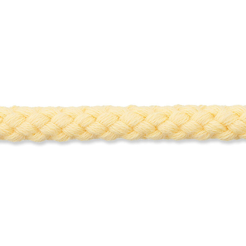 Katoenen koord [Ø 7 mm] – vanillegeel,  image number 1