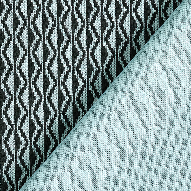 Romanietjersey zigzag – lichtblauw/zwart,  image number 4